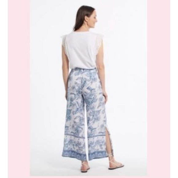 Tribal sz VARIOUS SIZES floral boho bohemian hippie high waisted wide leg ankle - Picture 2 of 10